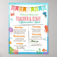 Under the Sea Teacher Staff Appreciation