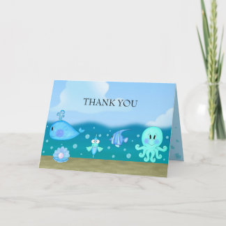 Under The Sea Thank You Card