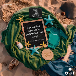 Under the Sea Themed Pregnancy Announcement 
