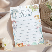 Under the Sea Time Capsule Card