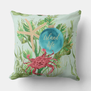 Under The Sea Tropical Island Christmas Cushion