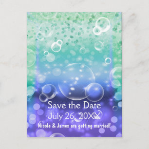 Under The Sea Tropical Ocean Birthday Party Announcement Postcard