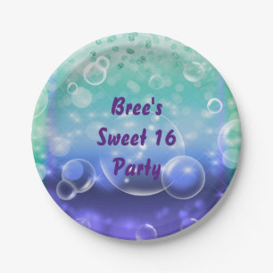 Under The Sea Tropical Ocean Birthday Party Paper Plate