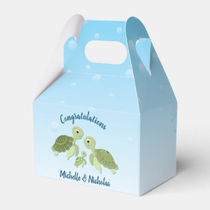 Under the Sea Turtle Baby Shower Favour Box