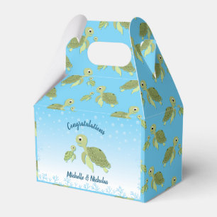 Under the Sea Turtle Baby Shower Favour Box