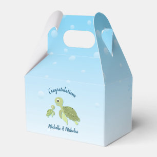 Under the Sea Turtle Baby Shower Favour Box