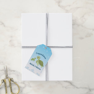 Under the Sea Turtle Baby Shower Gift Tags