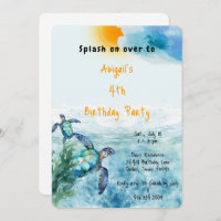 Under the Sea Turtle Birthday Party