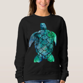 Under The Sea Turtle Blue Ocean Animals Sea Turtle Sweatshirt