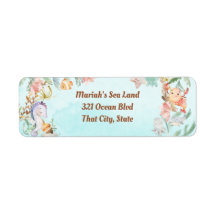 Under the sea watercolor Birthday Invitation