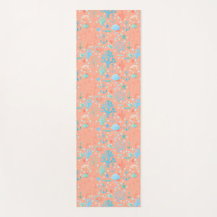 Under the Sea Watercolor Coral Pink  Yoga Mat