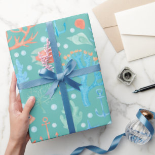 Under the Sea Watercolor Wrapping Paper