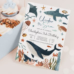 Under the Sea Whale Shark Turtle Sea Life Birthday Invitation<br><div class="desc">Under the Sea Whale Shark Turtle Sea Life Birthday Invitation
All designs are © PIXEL PERFECTION PARTY LTD</div>