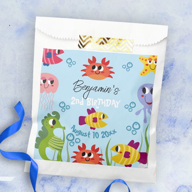 Under The Sea Whimsical Creatures Birthday Party Favour Bags (Creator Uploaded)