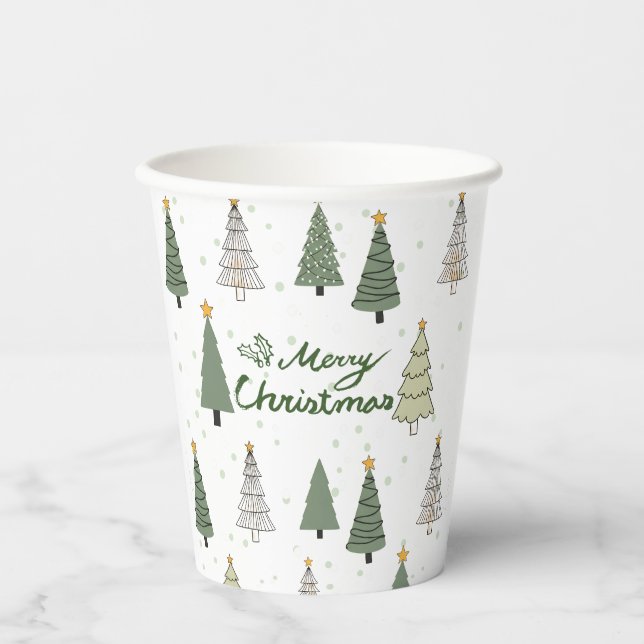 Under the Snowy Trees – Christmas Paper Cups (Front)