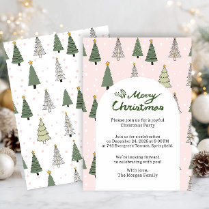 Under the Snowy Trees – Christmas Party Invitation