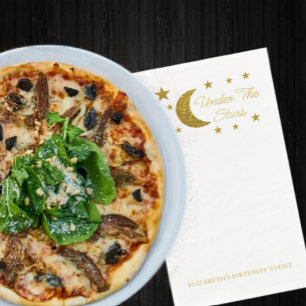 Under The Stars Birthday Napkin