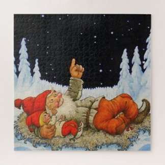 “Under the Stars” Gnomes by Jenny Nystrom Jigsaw Puzzle