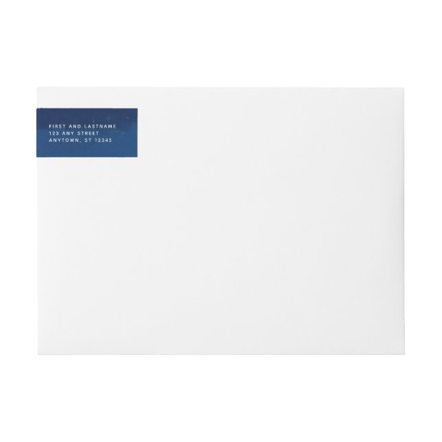 Under the stars Navy Starry Night Wrap Around Label (Front)