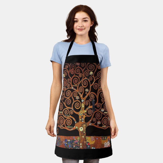 Under the Tree of Life, Klimt Art, Apron (Worn)