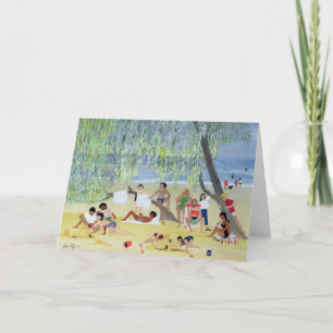 Under the Tree or A Shady Place 1991 Holiday Card