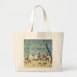 Under the Tree or A Shady Place 1991 Large Tote Bag