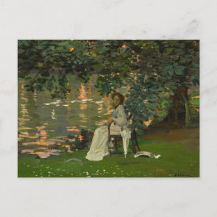Under The Trees, Ranelagh   Sir John Lavery Postcard