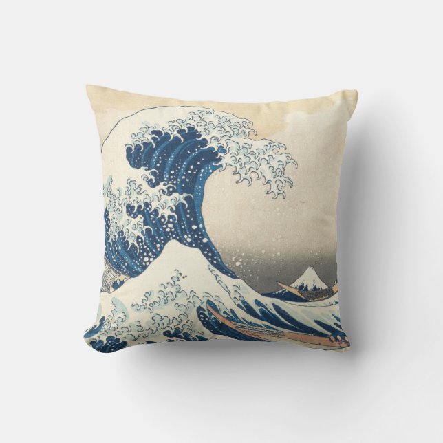 Under the Wave off Kanagawa Cushion (Front)