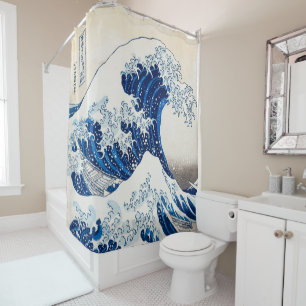 Under the Wave Off Kanagawa -  Iconic Japanese Art Shower Curtain