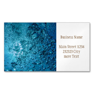 under water 03 magnetic business card