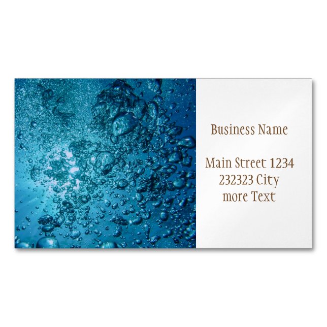 under water 03 magnetic business card (Front)