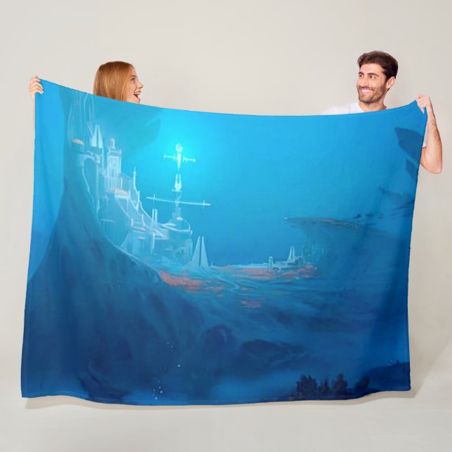 UNDER WATER CITY FLEECE BLANKET (In Situ)