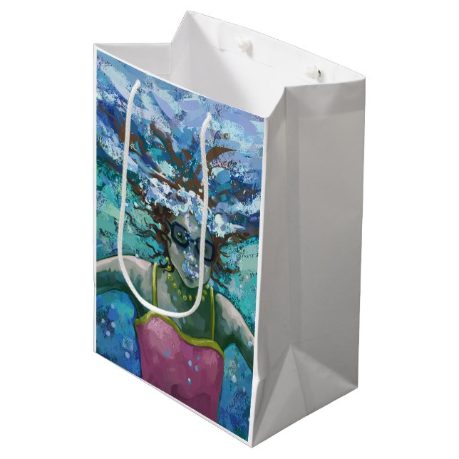 Under Water Swim Medium Gift Bag (Front Angled)
