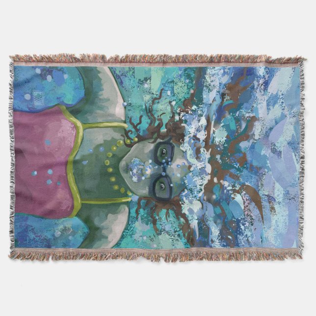 Under Water Swim Throw Blanket (Front)