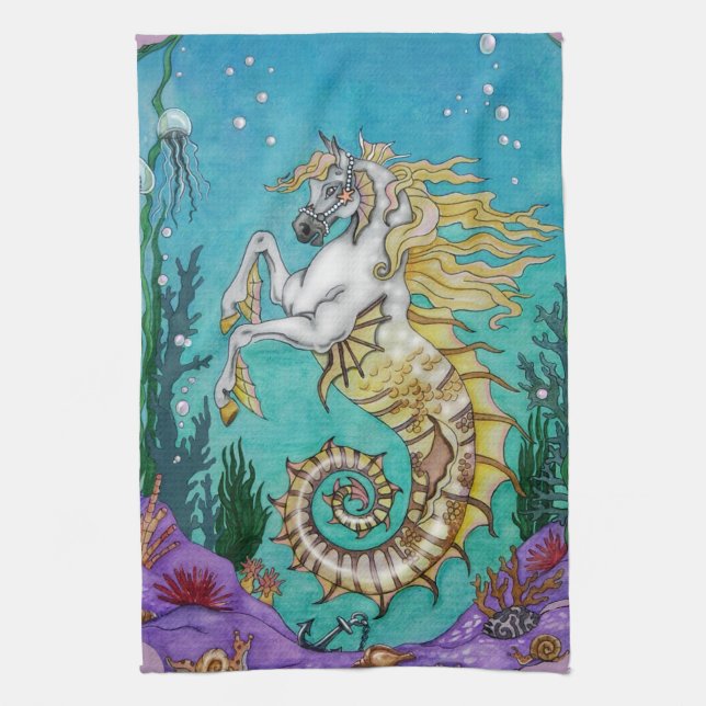 Under WaterHorse Tea Towel (Vertical)