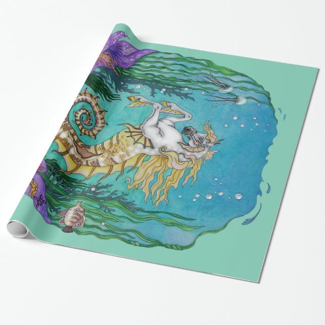 Under WaterHorse Wrapping Paper (Unrolled)
