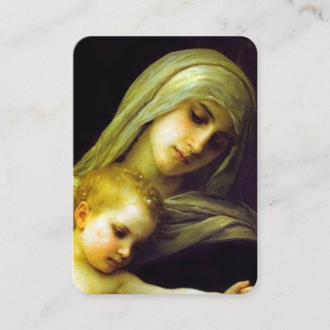 Under Your Protection Virgin Mary Prayer Card (Front)