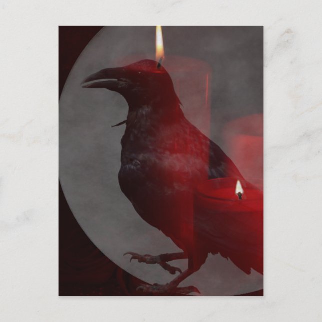 "Under Your Spell in Red" Postcard (Front)