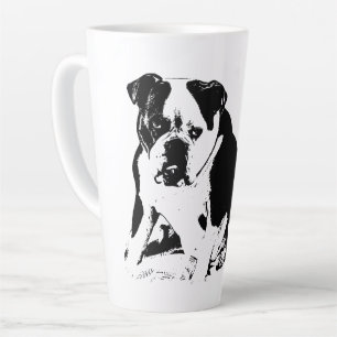 Underbite Attitude, Bold B&W Latte Mug