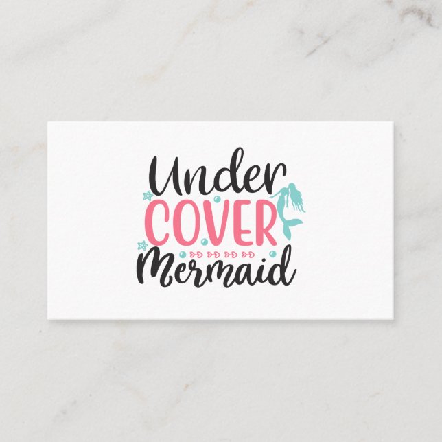 Undercover Mermaid Business Card (Front)