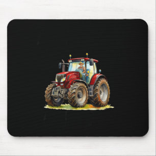 Underestimate an old man drives a tractor in 70 mouse pad
