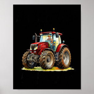 Underestimate an old man drives a tractor in 70 poster