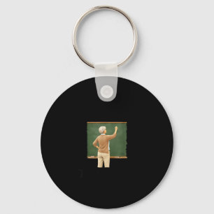 Underestimate woman who teaches in her seventies key ring