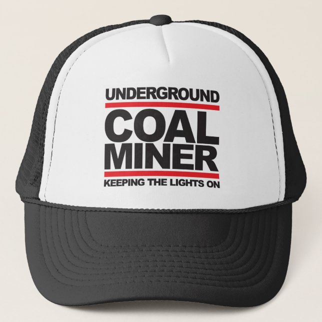UNDERGROUND COAL MINER.jpg Trucker Hat (Front)