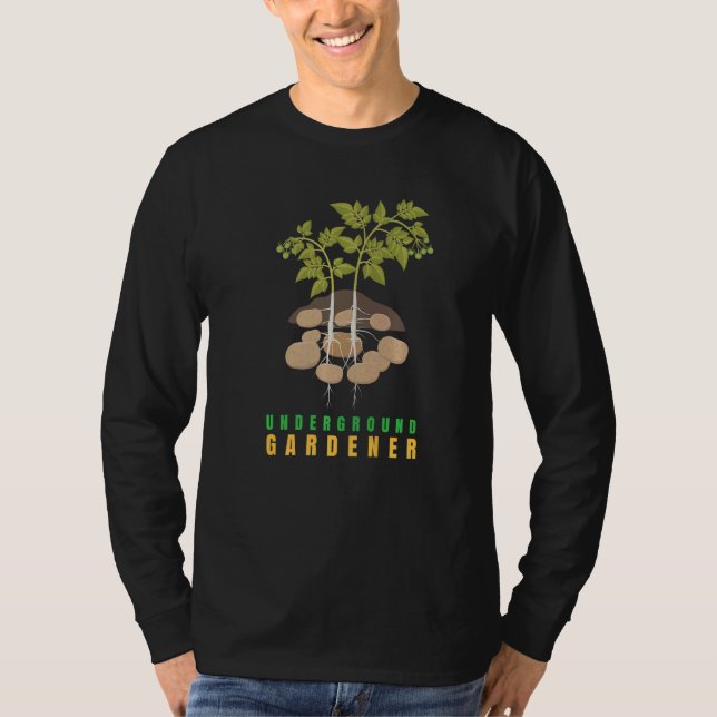 Underground Gardener I Vegan Gardener Vegetarian P T-Shirt (Front)