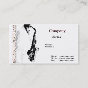 Underground Jazz Business Card