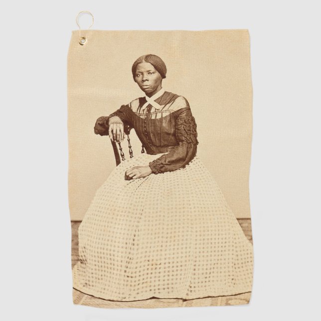 Underground Railroad Abolitionist Harriet Tubman  Golf Towel (Front)