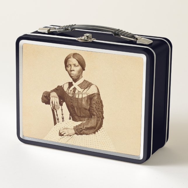 Underground Railroad Abolitionist Harriet Tubman  Metal Lunch Box (Front)