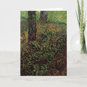 Undergrowth by Vincent van Gogh Card