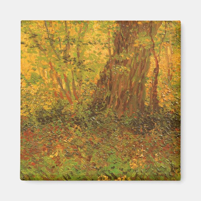 Undergrowth by Vincent van Gogh, Vintage Fine Art Magnet (Front)